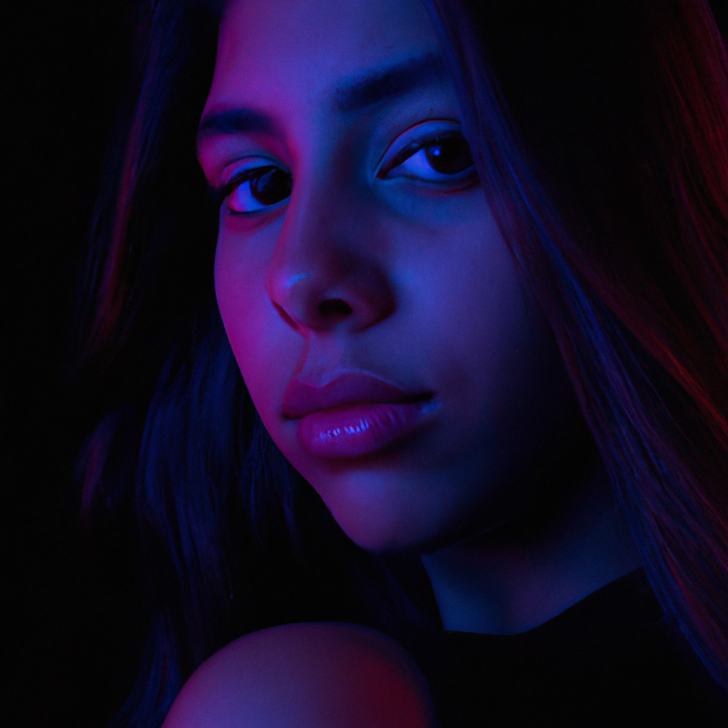 Retrato en estudio luz lateral (generada)